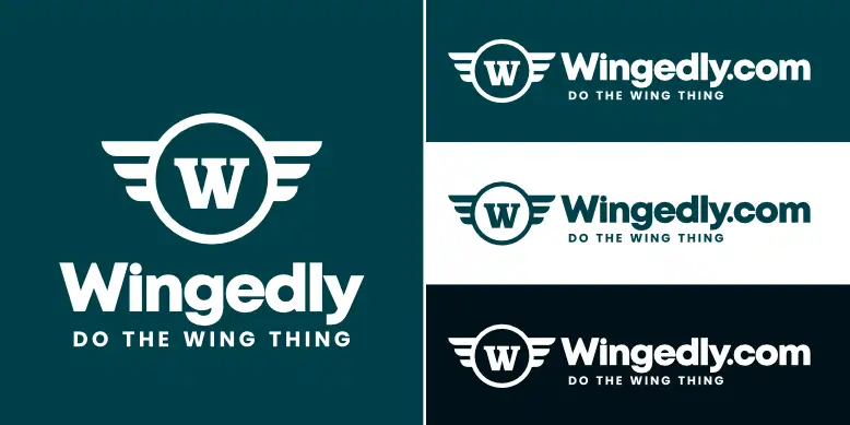 Wingedly.com logo bundle image.