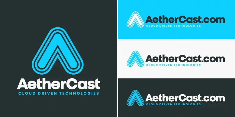 AetherCast.com logo bundle image.