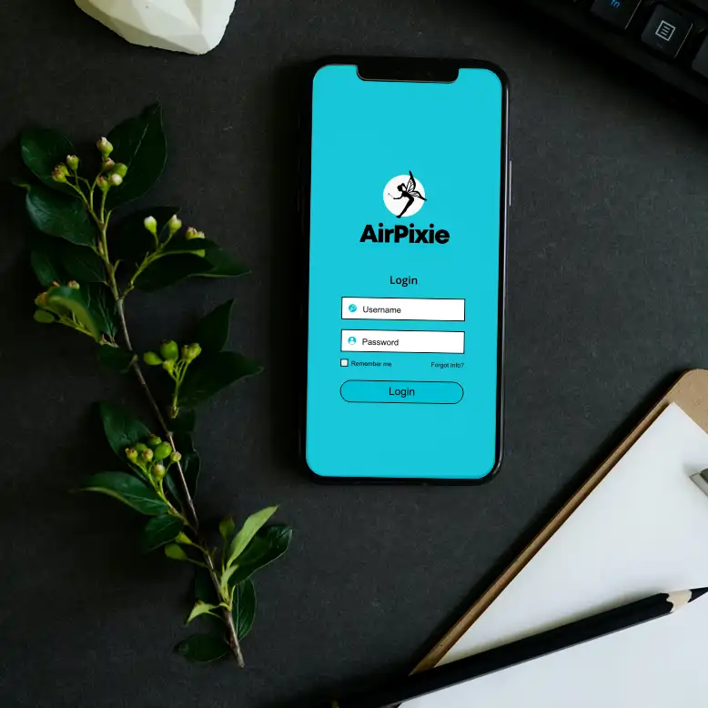 AirPixie.com marketing example image.