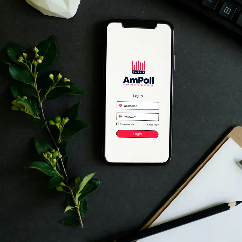 AmPoll.com marketing example image.
