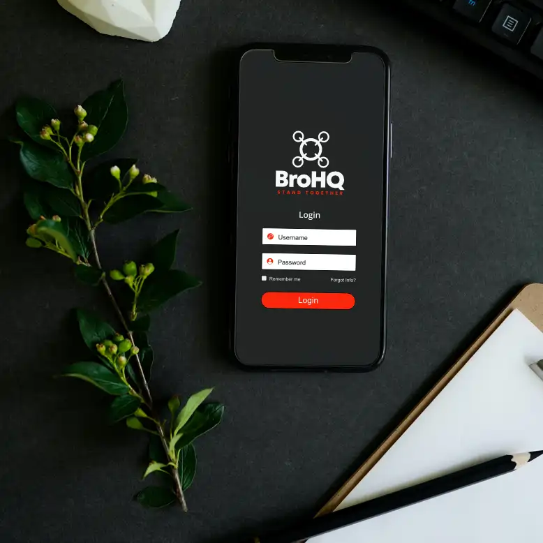 BroHQ.com marketing example image.