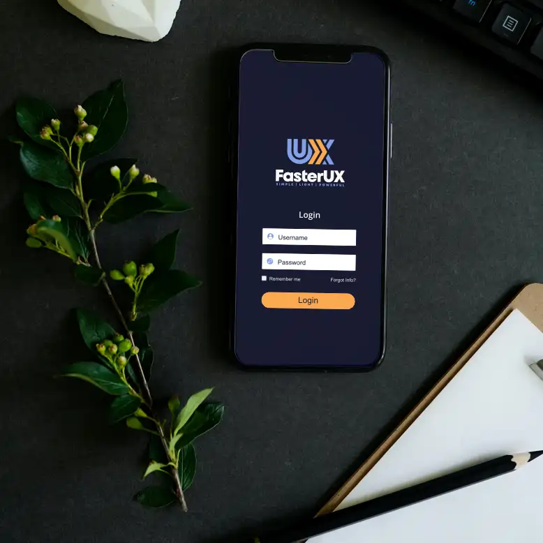 FasterUX marketing example image.