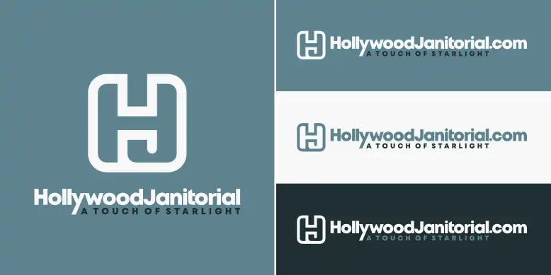 HollywoodJanitorial.com logo bundle image.