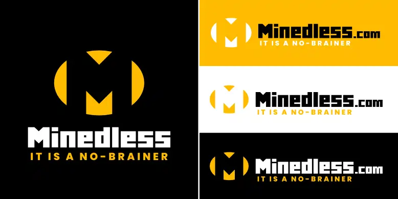 Minedless.com logo bundle image.