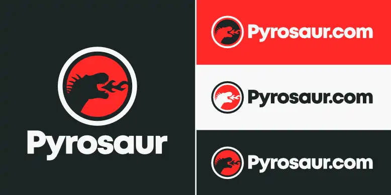 Pyrosaur.com logo bundle image.