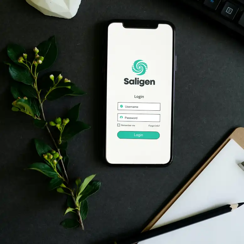 Saligen.com marketing example image.