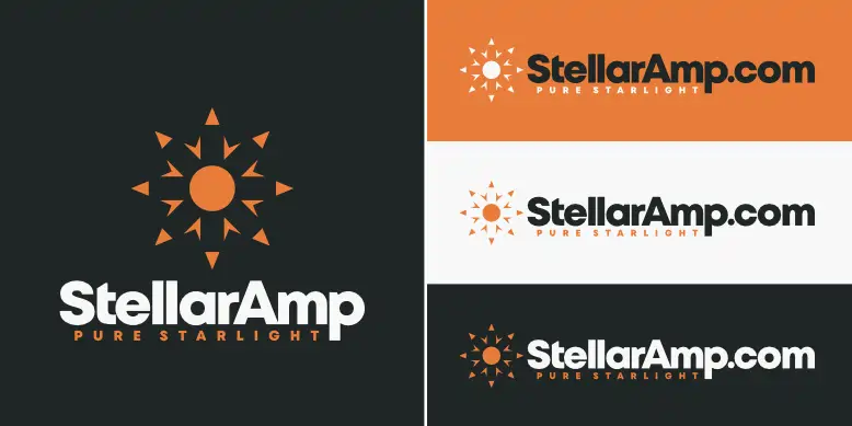 StellarAmp.com logo bundle image.
