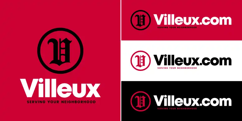 Villeux.com logo bundle image.
